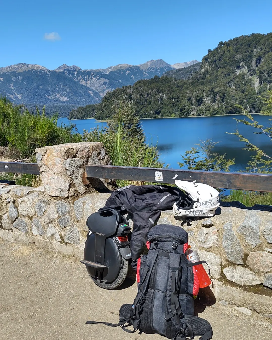 Ruta de los 7 Lagos en monociclo eléctrico — foto 4